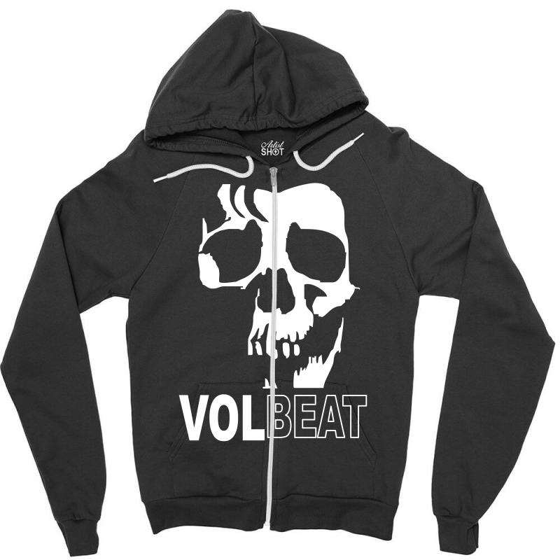 skull zipper hoodie