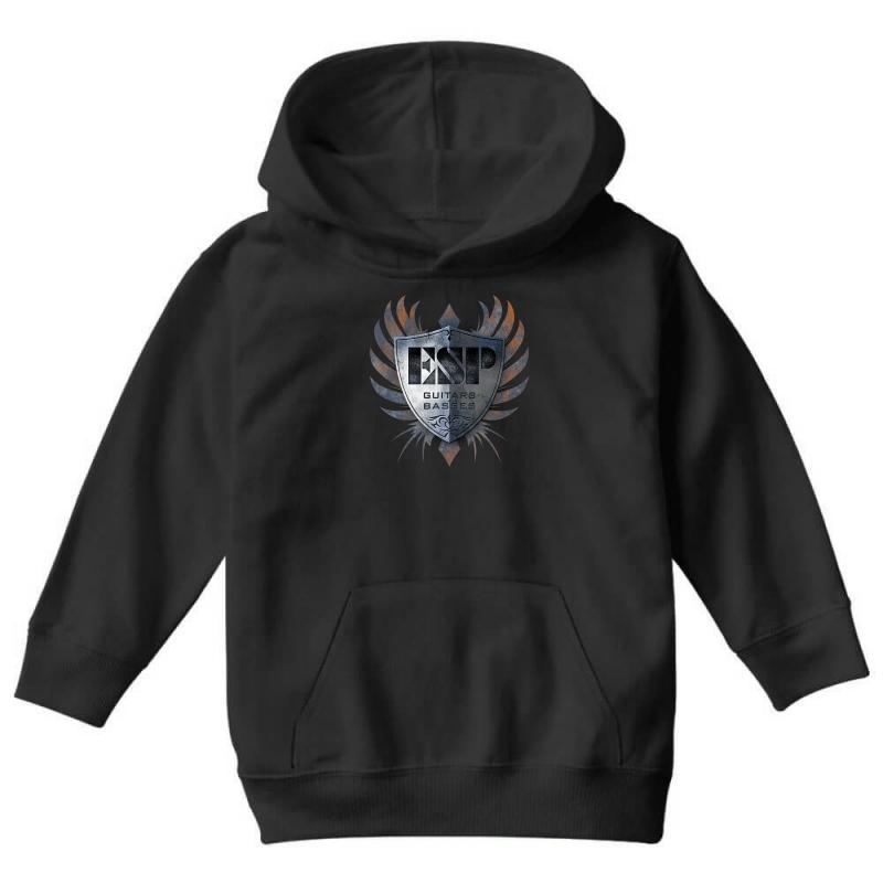 Custom Esp Guitars Youth Hoodie By Allentees Artistshot