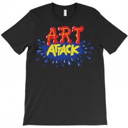 Custom Art Attack 3/4 Sleeve Shirt By Andini - Artistshot