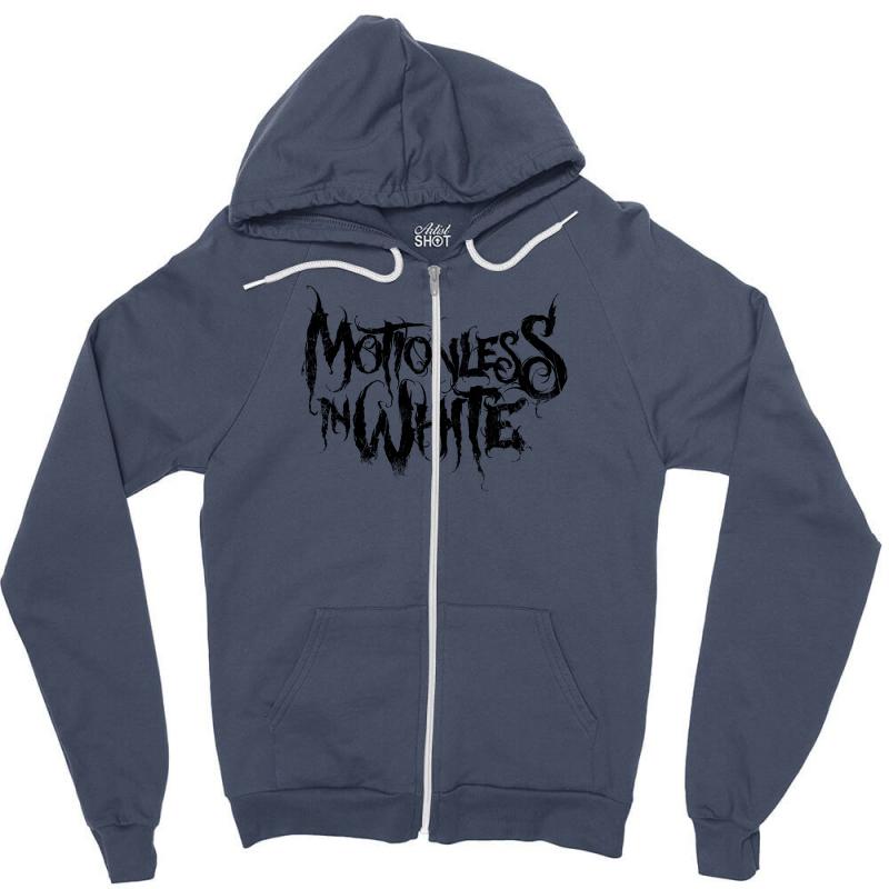 Custom Motionless In White Zipper Hoodie By Chilistore Artistshot